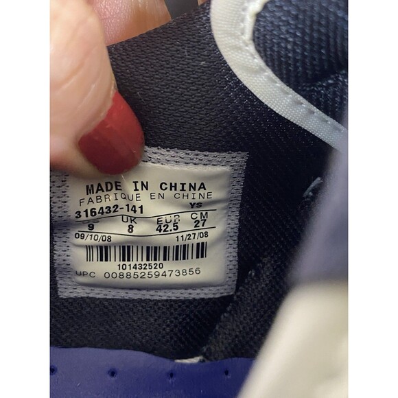 Nike Vandal Low Navy Blue/White Men’s Size 9 USA Pre-owned - Picture 7 of 9